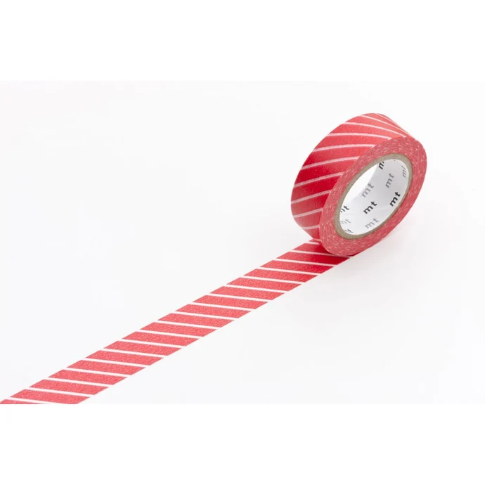 mt / Designová samolepící páska Stripe red