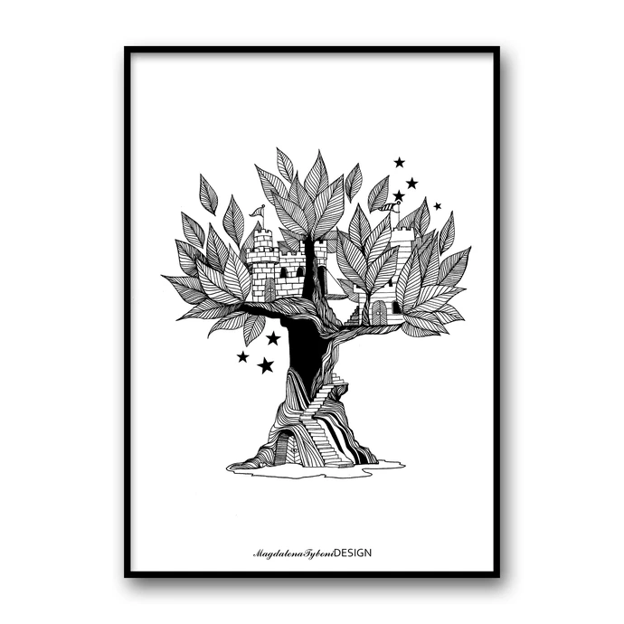 Magdalena Tyboni DESIGN / Plakát Tree House 30 x 40 cm