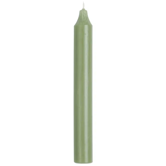 IB LAURSEN / Vysoká svíčka Dusty Green Rustic 18 cm