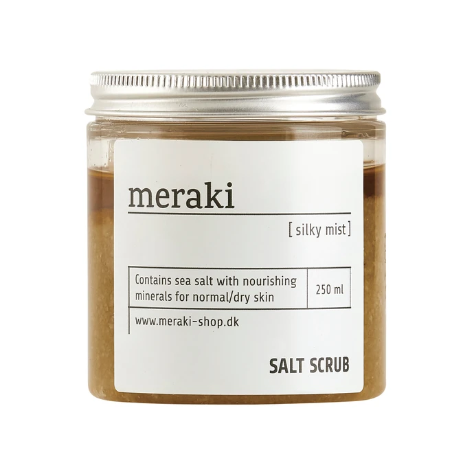 meraki / Tělový peeling s mořskou solí Silky mist