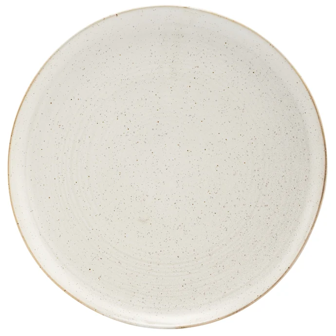 House Doctor / Kameninový talíř Pion Grey/White 28,5 cm