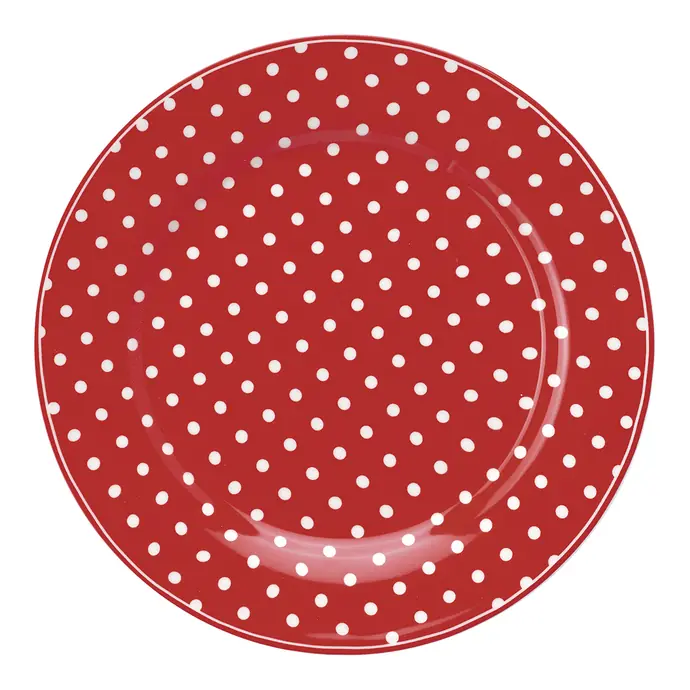 GREEN GATE / Dezertní talíř Spot Red 20 cm