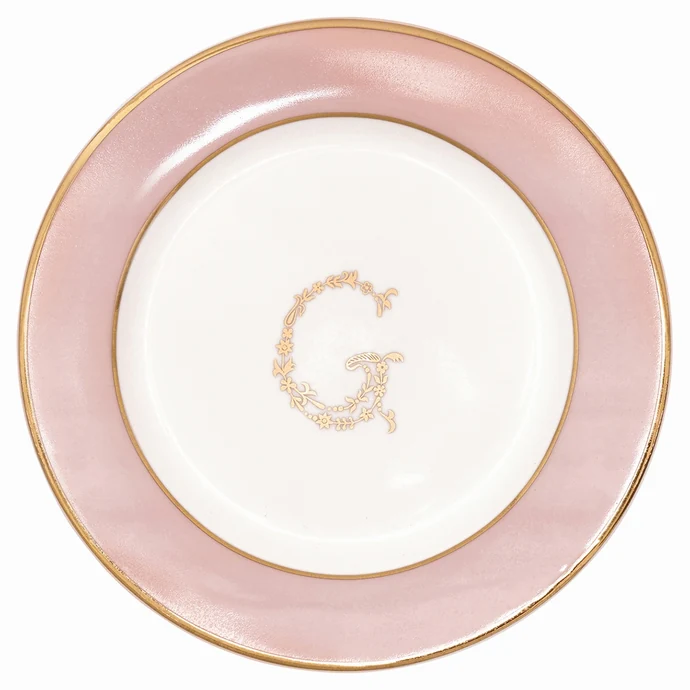 GREEN GATE / Malý talířek G pale pink 15cm