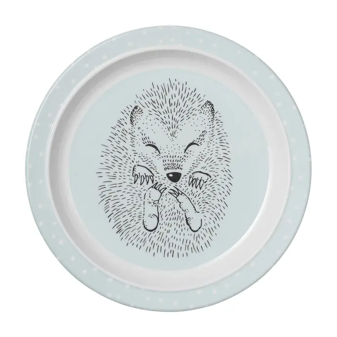 Bloomingville / Melaminový talířek pro děti Hedgehog 22 cm