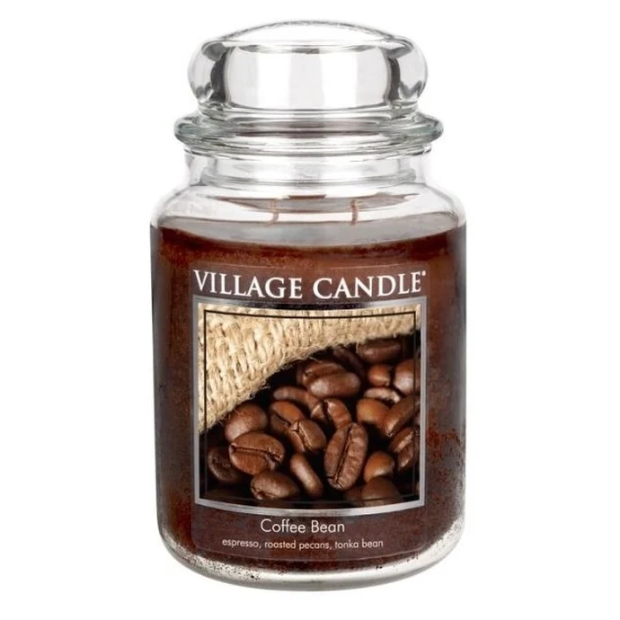 VILLAGE CANDLE / Svíčka ve skle Coffee Bean - velká