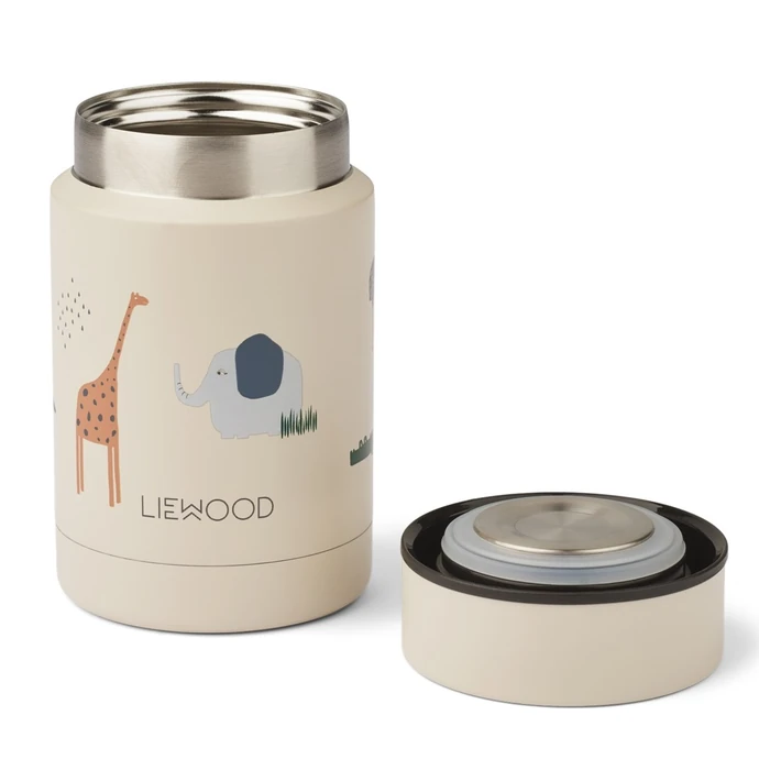 LIEWOOD / Dětská termoska Nadja Safari Sandy mix Food Jar