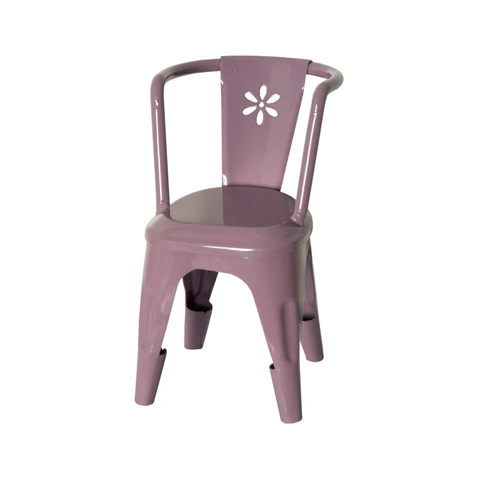 Maileg / Kovová židlička Maileg purpurová