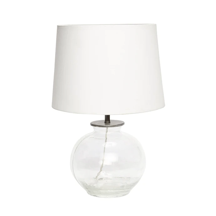 Hübsch / Skleněná lampa White Glass