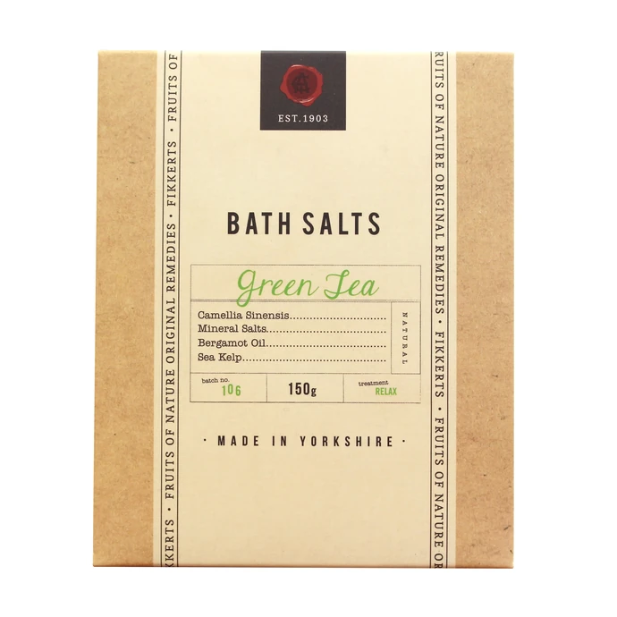 FIKKERTS / Koupelová sůl Green Tea 150gr