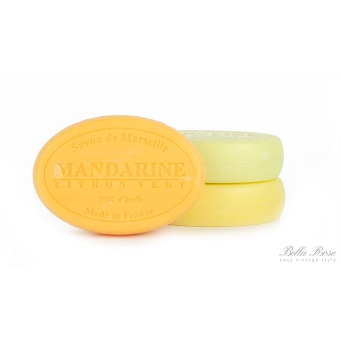 LE CHATELARD / Marseillské mýdlo 100 g ovál - mandarinka a limetka