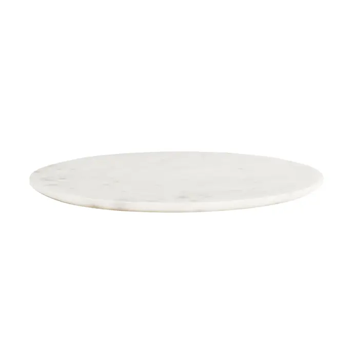 MADAM STOLTZ / Mramorový servírovací talíř White 30 cm