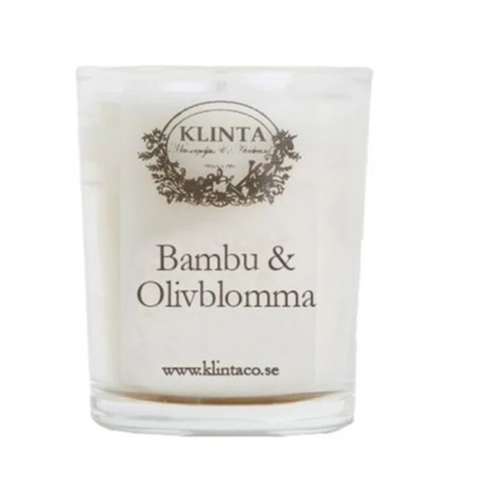 Klinta / Vonná svíčka Bambus a olivový květ - 18 hod