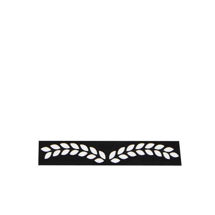 MADAM STOLTZ / Designová samolepící páska Leafs black/white