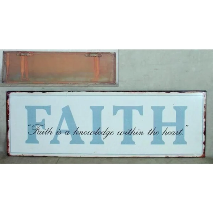 La finesse / Plechová cedule Faith is