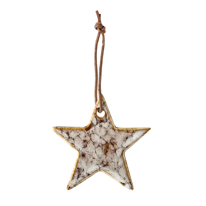 Bloomingville / Keramická vánoční ozdoba Star