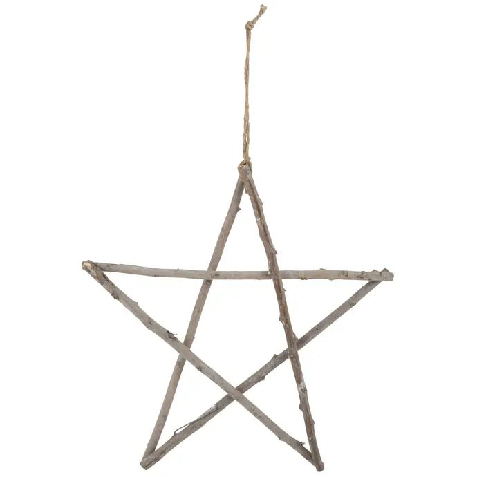 Dekorativní hvězda z větviček - menší