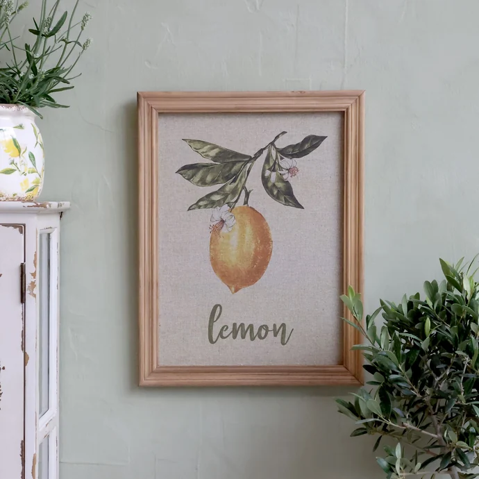Obraz v dřevěném rámu Lemon