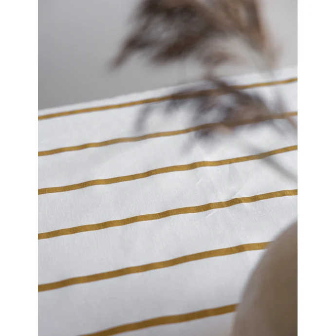 Bavlněný ubrus White/Yellow 250 x 140 cm