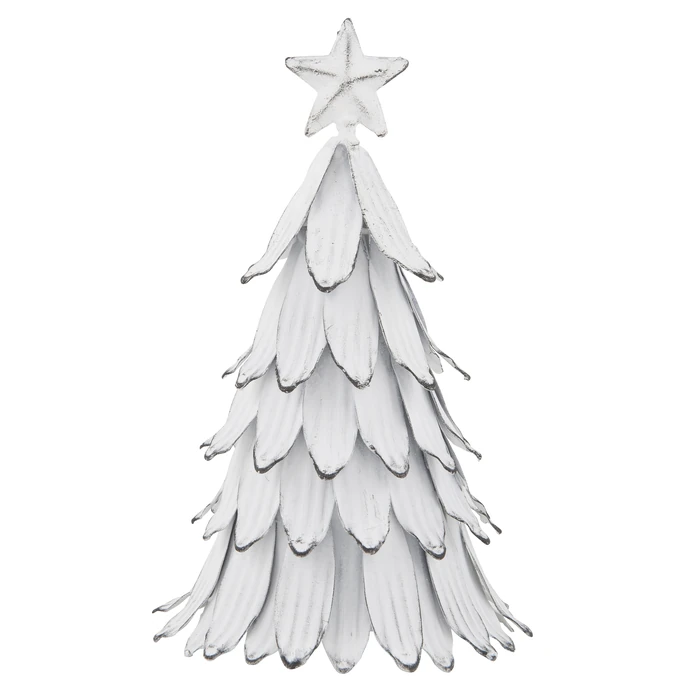 Bílý dekorativní stromeček 20cm