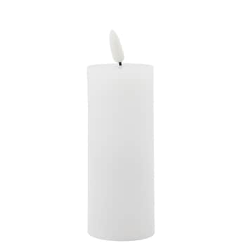 Vosková LED svíčka White 12,5 cm