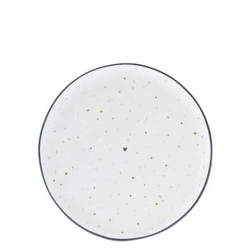 Keramický dezertní talíř Little Dots 19 cm