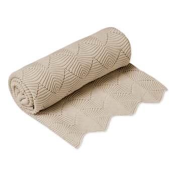 Bavlněná pletená deka pro miminko Almond