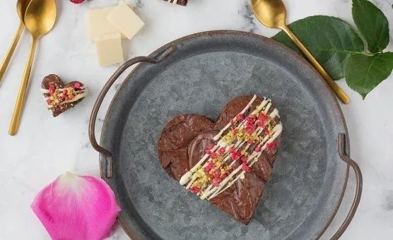 Sladký recept na Valentýna: Brownies srdíčka