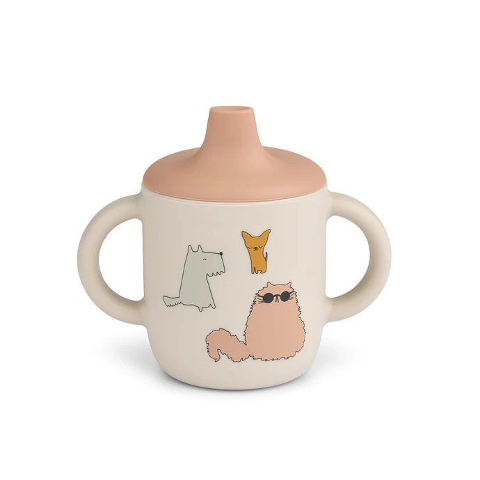 LIEWOOD / Silikonový hrneček Neil Cats and Dogs 150 ml