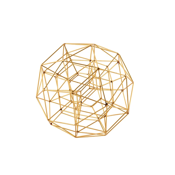 House Doctor / Dekoratívny geometrický glóbus Brass