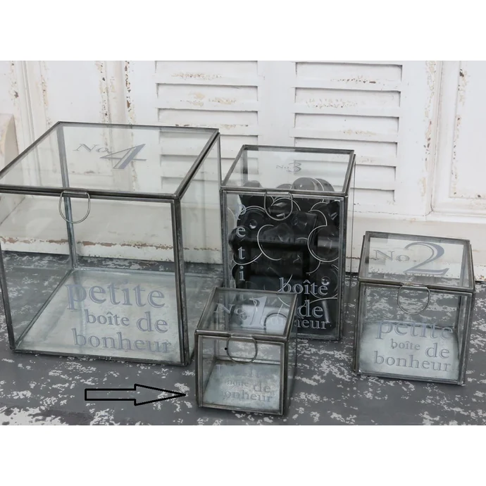 Chic Antique / Sklenený box No.1 - 8x8