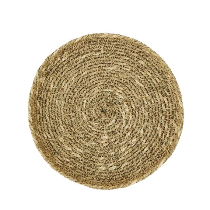 MADAM STOLTZ / Kulatý tácek Seagrass Ø15 cm