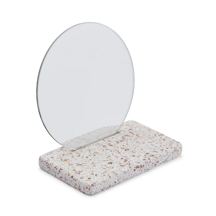 Humdakin / Stolní kosmetické zrcadlo Terrazzo ⌀12 cm