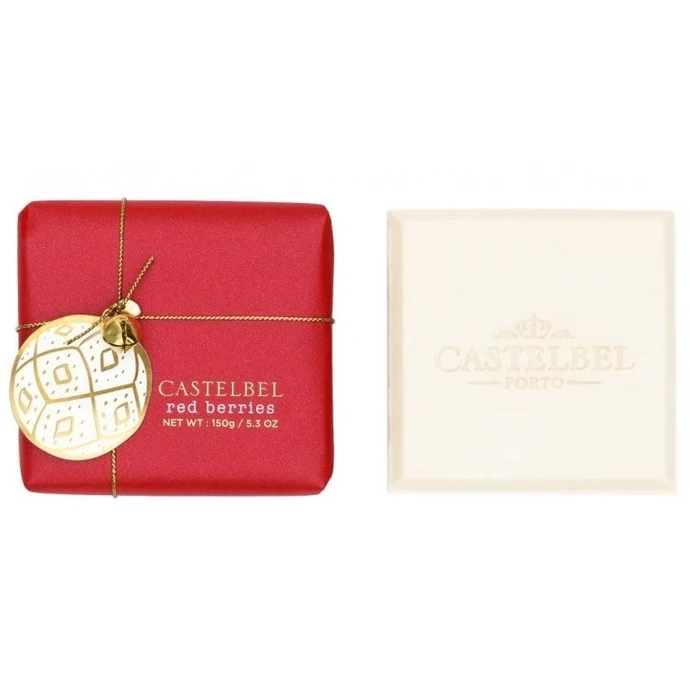 CASTELBEL / Vianočné mydlo s rolničkou Red Berries - 150 g