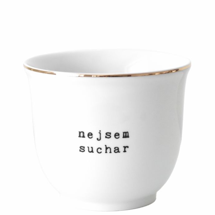 Bella Rose / Porcelánový obal na kvetináč Nejsem suchar 10 cm - CZ