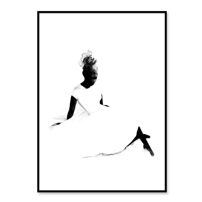 Magdalena Tyboni DESIGN / Akvarelový plagát Ballerina A4