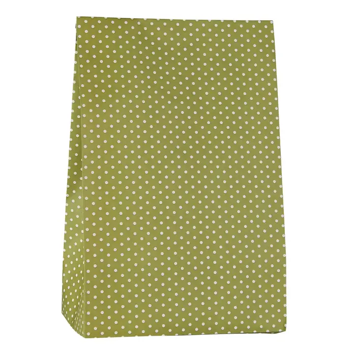 IB LAURSEN / Papierové vrecko Herbal Green Dots L