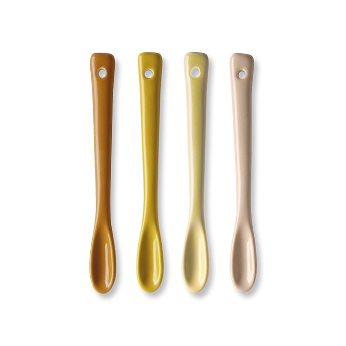HK living / Keramická lžička Bold & Basic - set 4 ks