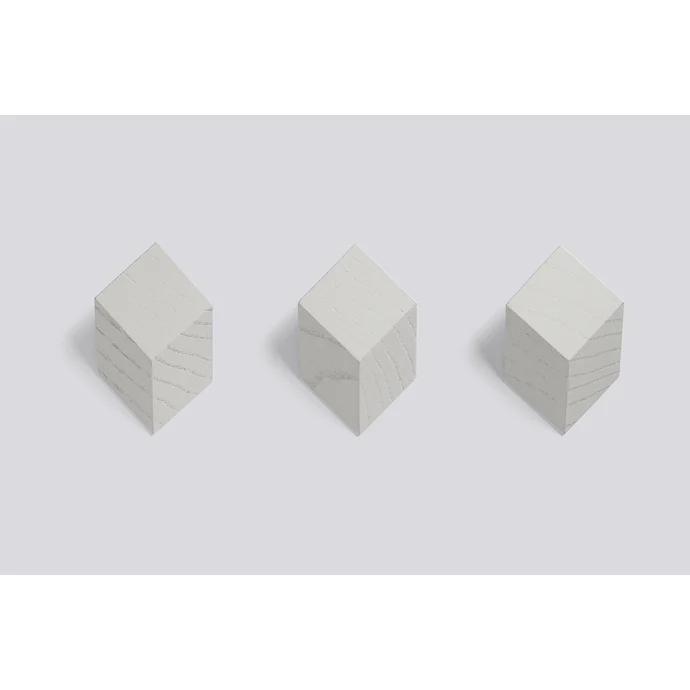 HAY / Geometrické háčiky na stenu Iso Grey - set 3 ks