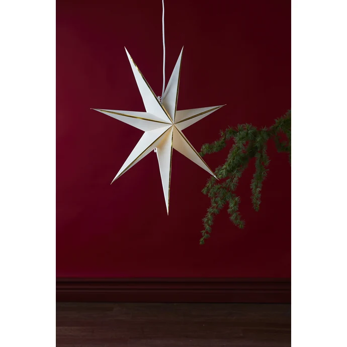 STAR TRADING / Závesná svietiaca hviezda Lysa White 60 cm