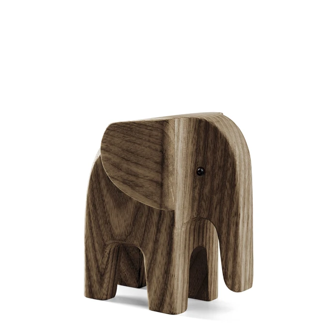 novoform / Drevený slon Baby Elephant Smoke Stained Ash