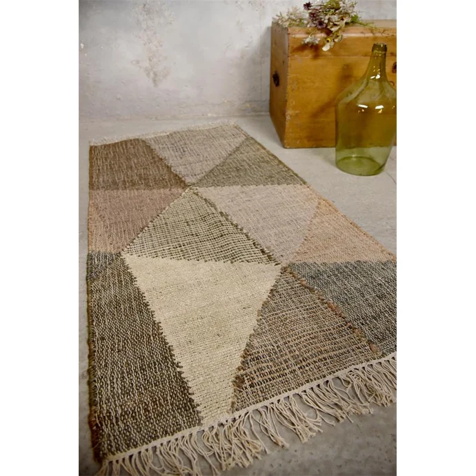 Jeanne d'Arc Living / Jutový koberec Handwoven Patchwork 70x140cm