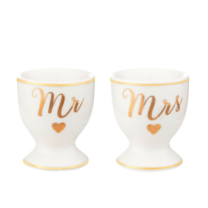 sass & belle / Porcelánové stojančeky na vajce Mr & Mrs