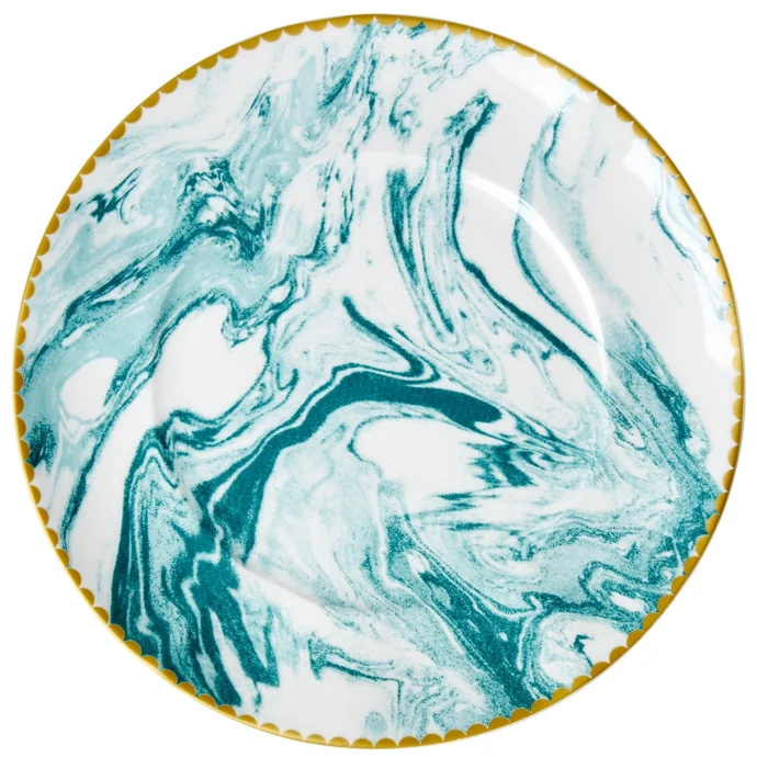 rice / Porcelánový tanier Marble Jade 23 cm
