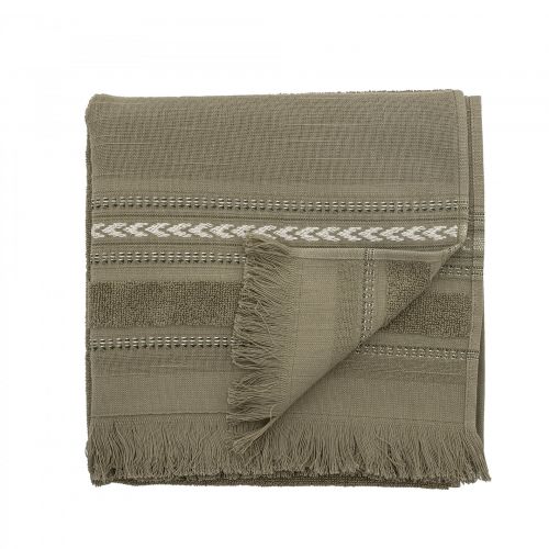 Bloomingville / Bavlnený uterák Lovina Green 100×50 cm