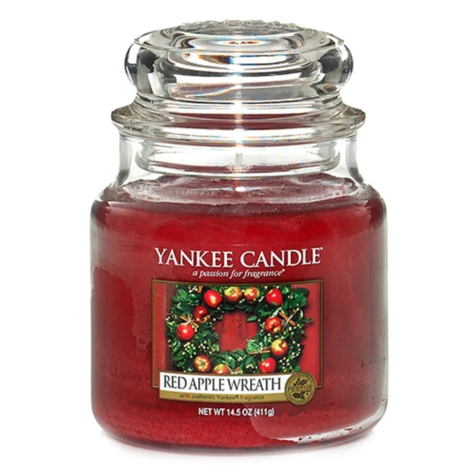 Yankee Candle / Svíčka Yankee Candle 411gr - Red Apple Wreath