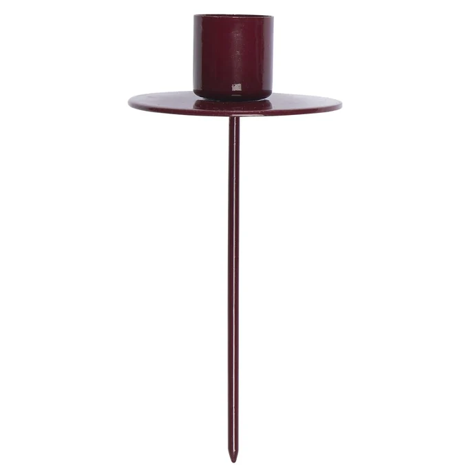 Ib Laursen / Zapichovací svícen na svíčku Dark Red
