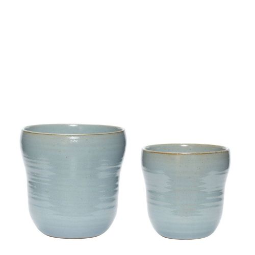 Hübsch / Keramický obal na kvetináč Blue Ceramics