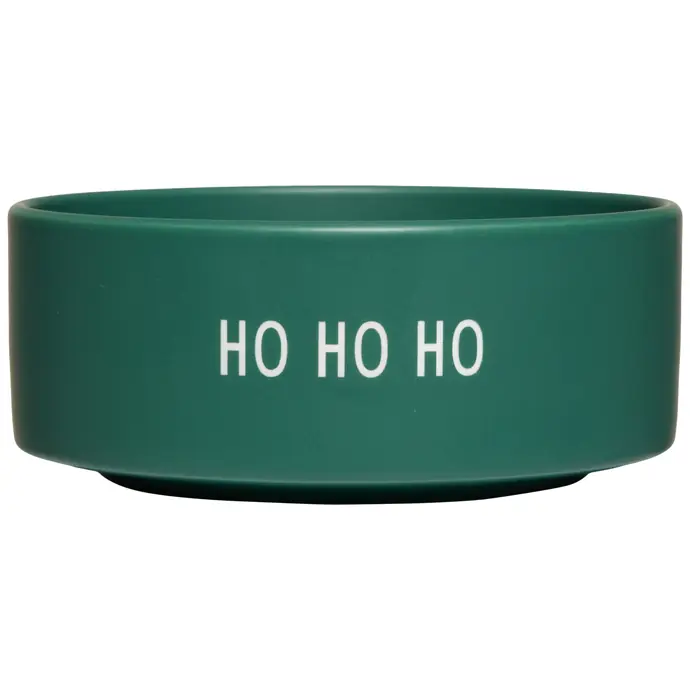 DESIGN LETTERS / Porcelánová miska green HO HO HO