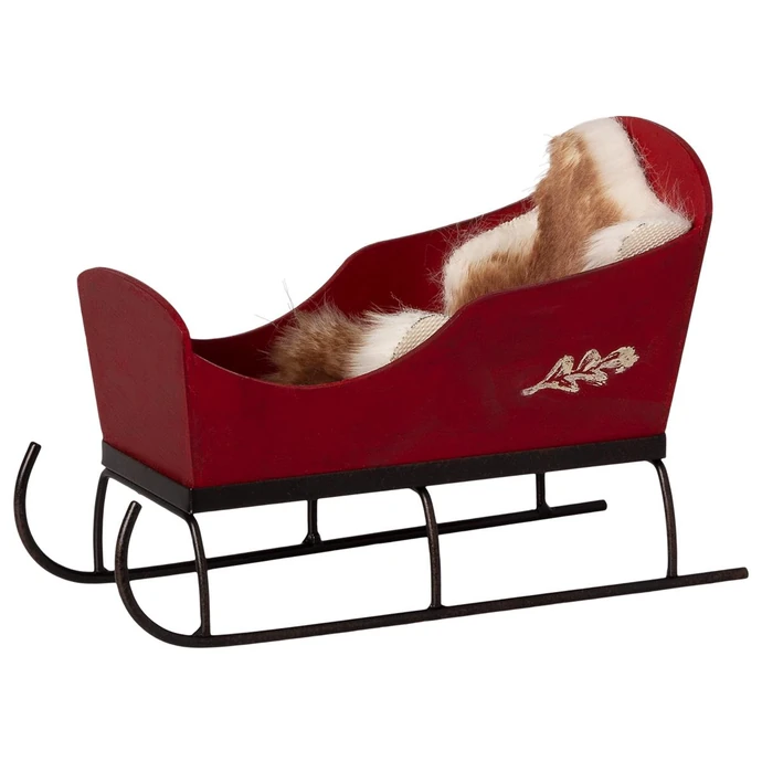 Maileg / Dekoratívne sánky pre zvieratká Maileg - Sleigh Red