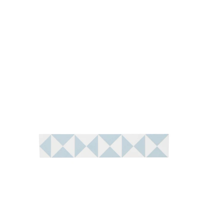 MADAM STOLTZ / Dizajnová samolepiaca páska Triangle white/blue